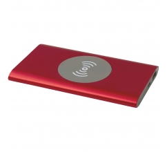 Juice type-C draadloze powerbank van 4000 mAh van gerecycled aluminium bedrukken