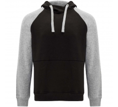 Badet unisex tweekleurige hoodie bedrukken