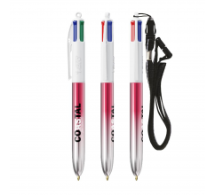 BIC® 4 Colours® Bicolor + Lanyard bedrukken