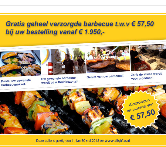 Allgifts.nl geeft een verzorgde barbecue cadeau